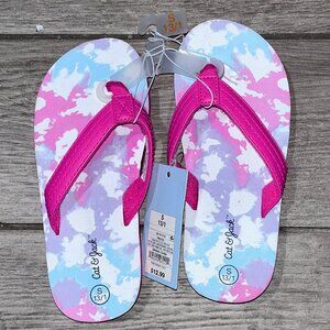 Girls Cat & Jack tie dye sandals size S 13/1